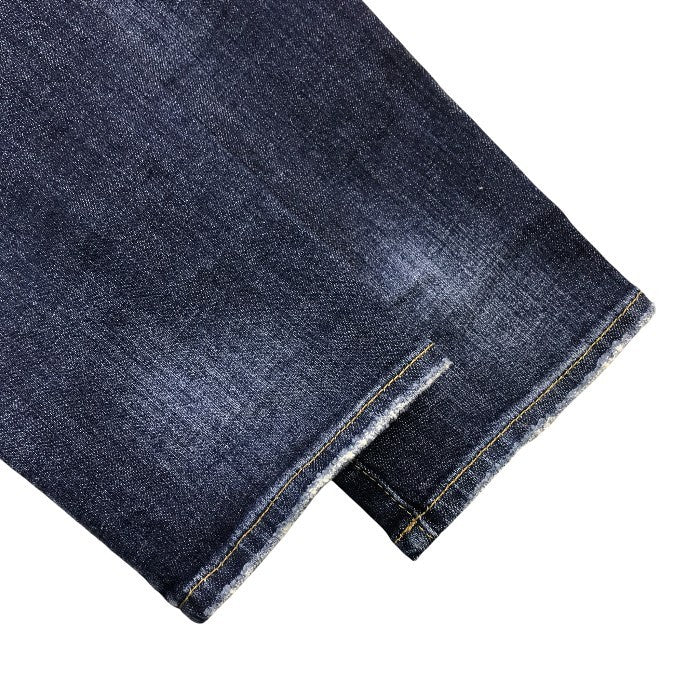 DSQUARED2 ディースクエアード デニム パンツ メンズ ジーンズ ボタンフライ ダメージ加工 インディゴ 50サイズ S71LB0004 S30342 中古 T1