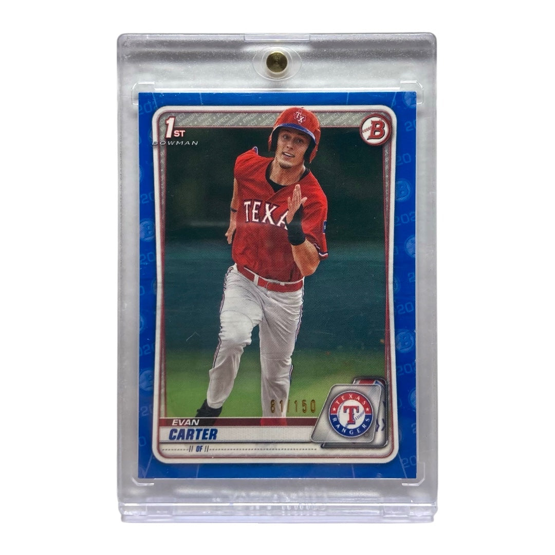 TOPPS MLBカード BOWMAN 1ST EVAN CARTER RANGERS 81/150 #BD-126 中古 IT2