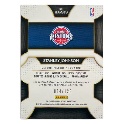 PANINI NBAカード SELECT STANLEY JOHNSON PISTONS /125 #RA-SJS 中古 IT2