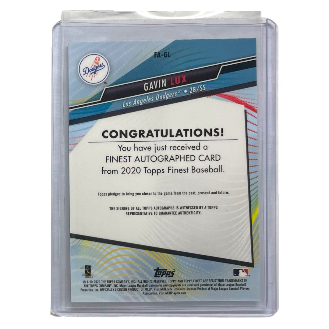 TOPPS MLBカード FINEST GAVIN LUX LOS ANGELES DODGERS /50 #FA-GL 中古 IT2