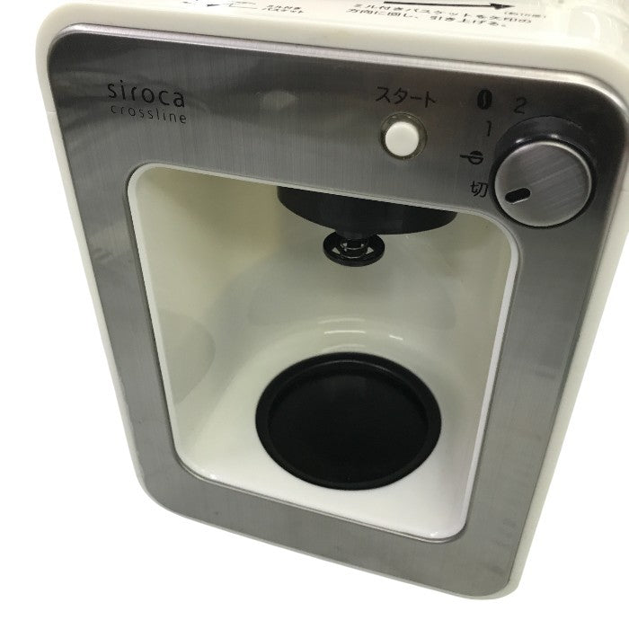 siroca シロカ crossline 全自動コーヒーメーカー ホワイト SC-A112LX 中古 Y1