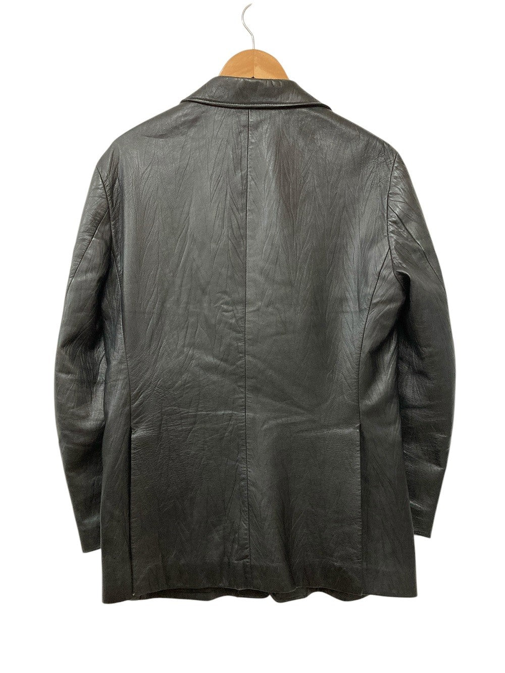 ARMANI COLLEZIONI アルマーニ コレッツォーニ レザー テーラードジャケット サイズ50 中古 D4