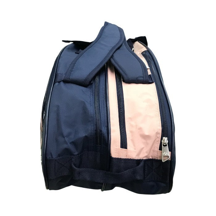 YONEX ヨネックス ラケットバッグ6 テニスバッグ リュック 背負える ナイロン/PVCエナメル ピンク/ネイビー BAG1932R-20SS 中古 T1