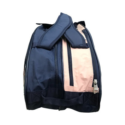 YONEX ヨネックス ラケットバッグ6 テニスバッグ リュック 背負える ナイロン/PVCエナメル ピンク/ネイビー BAG1932R-20SS 中古 T1