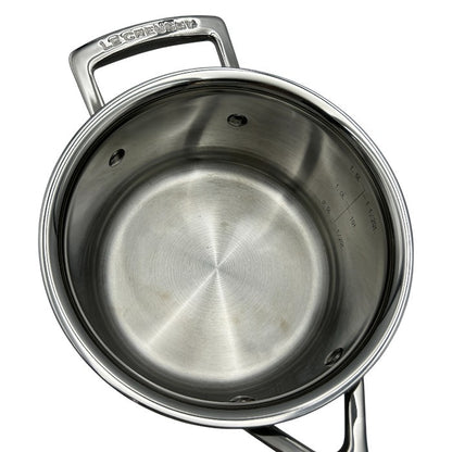 LE CREUSET ル・クルーゼ 1.9L16cm 片手鍋 蓋付 キッチンツール ソースパン 調理器具 中古 W４