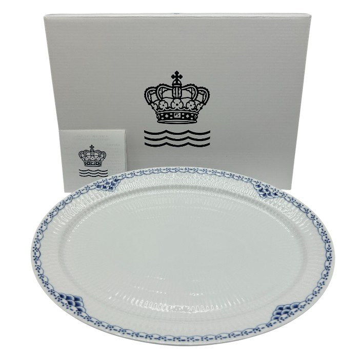 未使用品 ロイヤルコペンハーゲン プリンセス オーバル プレート 28cm ROYAL COPENHAGEN 皿 洋食器 ブランド ディッシュ 中古 W４