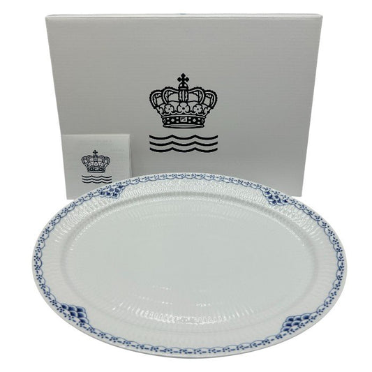 未使用品 ロイヤルコペンハーゲン プリンセス オーバル プレート 28cm ROYAL COPENHAGEN 皿 洋食器 ブランド ディッシュ 中古 W４