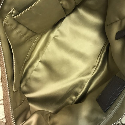 COACH コーチ シグネチャー トートバッグ レディース キャンバス/レザー ショルダー 大容量 カーキ/ブラウン F23297 中古 T1