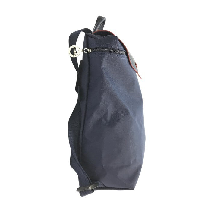 LONGCHAMP ロンシャン ルプリアージュ SAC A DOS リュックサック レディース 折りたたみ バックパック ナイロン ネイビー 1699 619 556 中古 T1