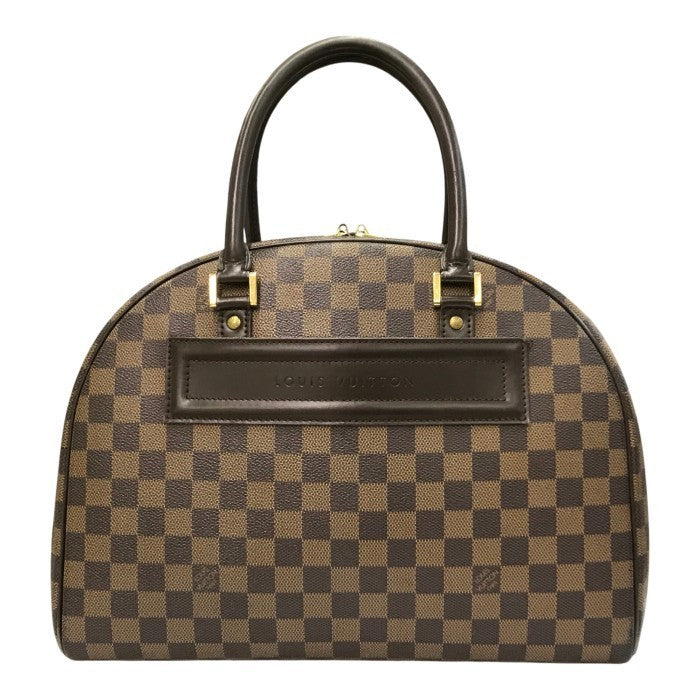 LOUIS VUITTON ルイヴィトン ダミエ エベヌ ノリータ ボストンバッグ ユニセックス ハンドバッグ 通勤 小旅行 ブラウン N41455 中古 T1