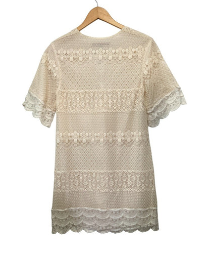 DOLLY GIRL BY ANNA SUI ドーリーガール バイ アナスイ レース ワンピース 半袖 サイズ1 中古 D4