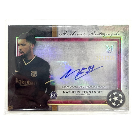 TOPPS サッカーカード MUSEUM COLLECTION MATHEUS FERNANDES BARCELONA 223/250 #AA-MF 中古 IT1