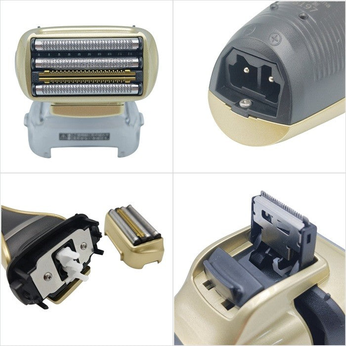 【未使用品】 HITACHI 日立 S-blade エスブレード 4枚刃 シェーバー RM-FJ22 (N ゴールド) 中古 H4