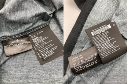 PRADA プラダ ネオン バナナトライアングル グラフィック プリントTシャツ サイズXS メンズ 中古 D4