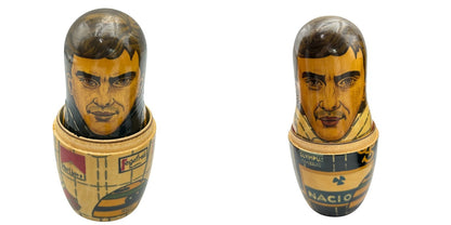 アイルトン・セナ マトリョーシカ 置物 インテリア レーシングドライバー F1 グッズ 中古 W４