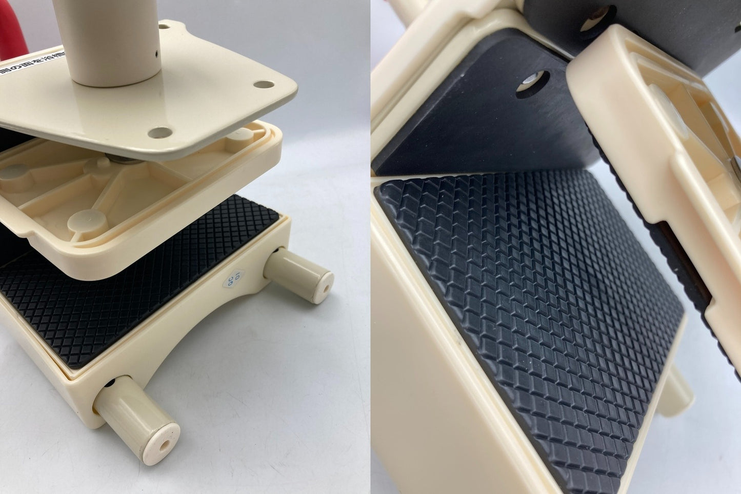 アロン化成 安寿 高さ調節付浴槽手すり UST-130 レッド 中古 D4