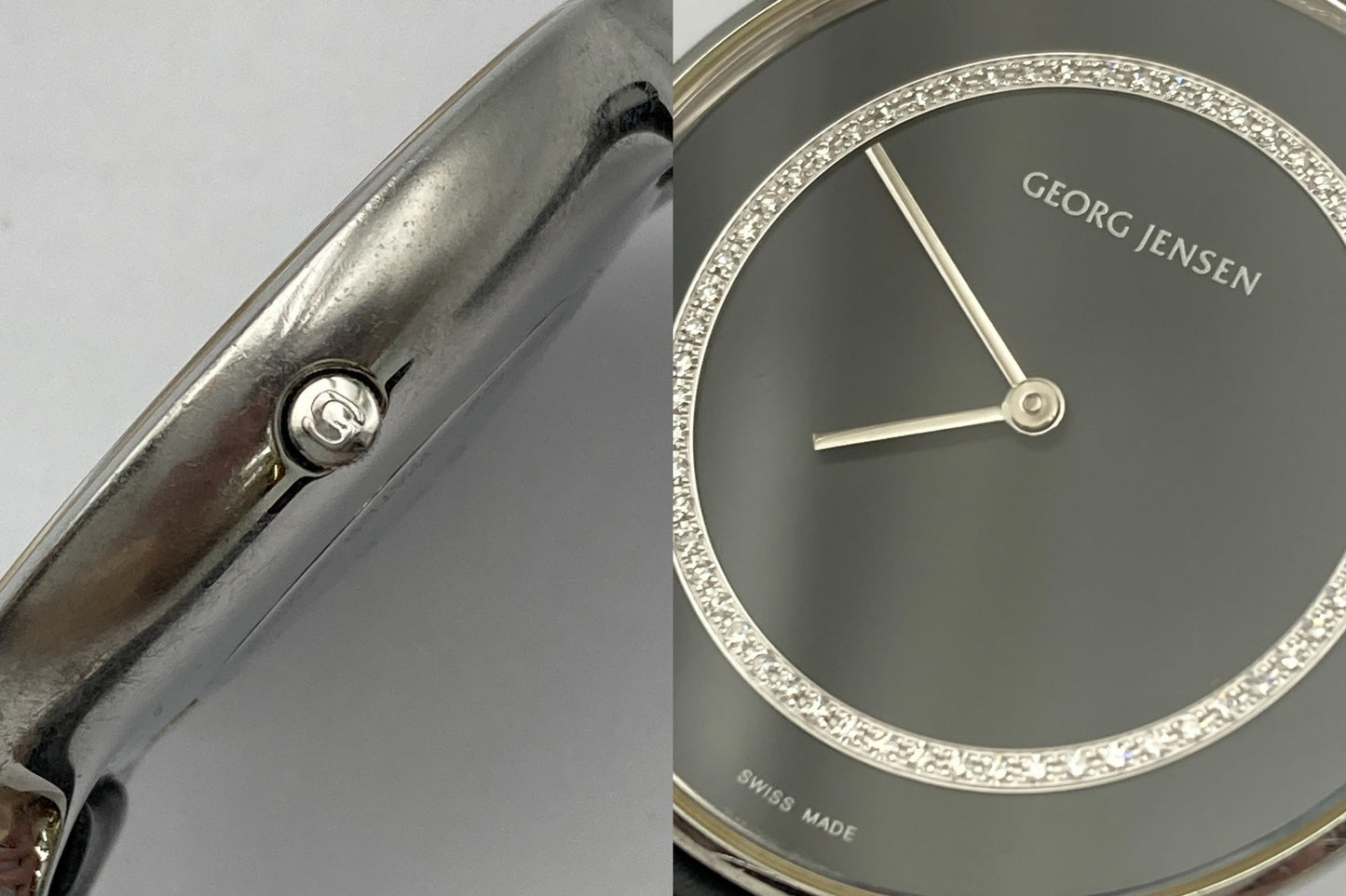 GEORG JENSEN ジョージジェンセン コンケイヴ 316 クオーツ 腕時計 中古 D4