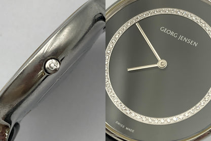 GEORG JENSEN ジョージジェンセン コンケイヴ 316 クオーツ 腕時計 中古 D4