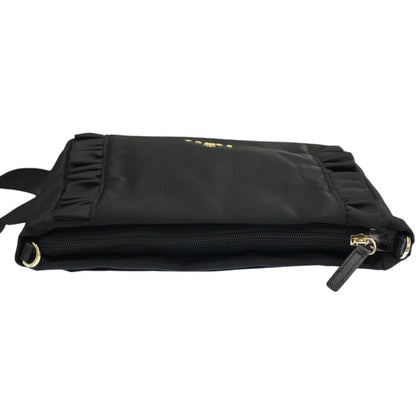 TOCCA トッカ TRIM WAVES POCHETTE ショルダーバッグ レディース フリル 斜め掛け 軽量 ポシェット ブラック 中古 T1