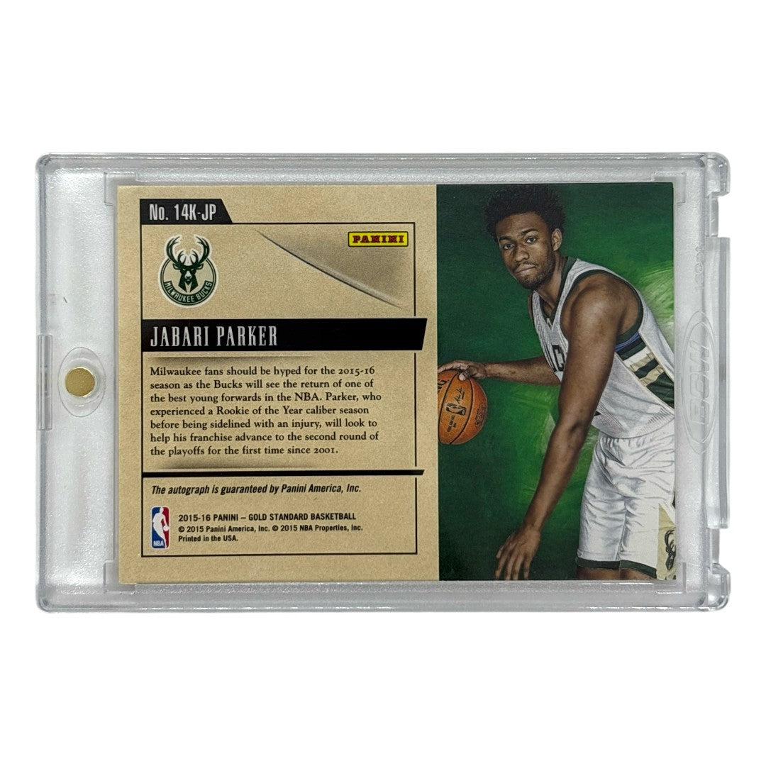 PANINI NBAカード GOLD STANDARD JABARI PARKER BUCKS 21/40 #14K-JP 中古 IT1
