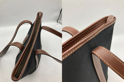 HUNTING WORLD ハンティングワールド キャンバス×レザー ミニトートバッグ 中古 D4