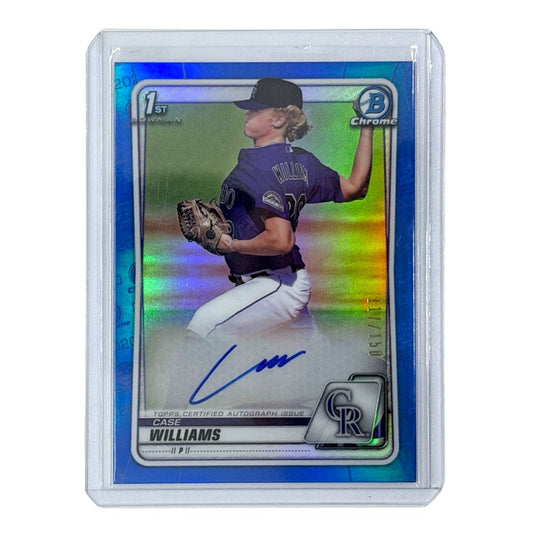 TOPPS MLBカード BOWMAN CHROME 1ST CASE WILLIAMS COLORADO ROCKIES /150 #CDA-CWI 中古 IT1
