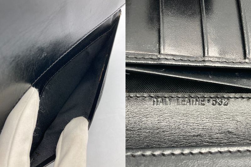 CELINE セリーヌ マカダム Wホック 長財布 中古 D4