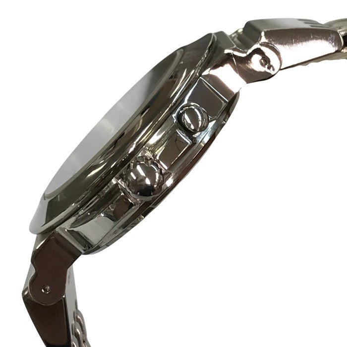 SEIKO セイコー KINETIC 腕時計 メンズ アナログ クォーツ デイト SS キネティック 発電 ラウンドフェイス シルバー/ブラック 5M42-0G50 中古 T1