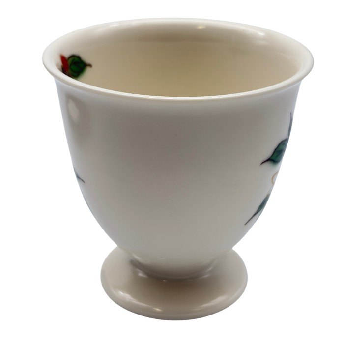 陶あん 小川珈琲 京焼 清水焼 カップ＆ソーサー 白 珈琲の花 No.8051 コーヒー 洋食器 おしゃれ 花柄 中古 W1