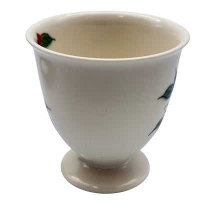 陶あん 小川珈琲 京焼 清水焼 カップ＆ソーサー 白 珈琲の花 No.8051 コーヒー 洋食器 おしゃれ 花柄 中古 W1