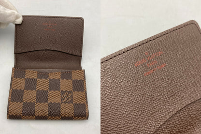 LOUIS VUITTON ルイヴィトン ダミエ アンヴェロップ カルト ドゥ ヴィジット 名刺入れ/カードケース N62920 中古 D4