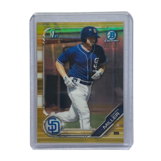 TOPPS MLBカード BOWMAN CHROME 1ST OWEN MILLER PADRES 08/50 #BCP-170 中古 IT2