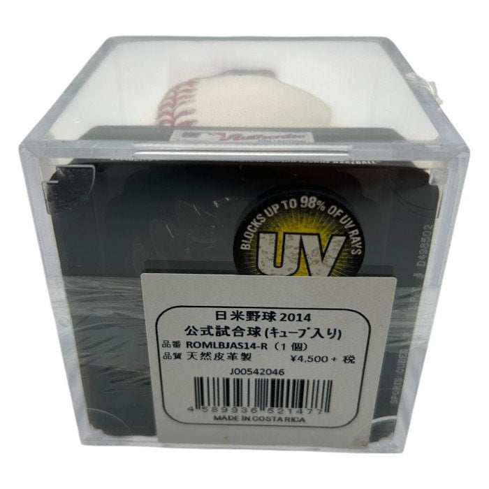 未使用品 Rawlings ローリングス 日米野球2014 公式試合球 キューブ入り ROMLBJAS14-R 野球 ボール スポーツ 中古 W４
