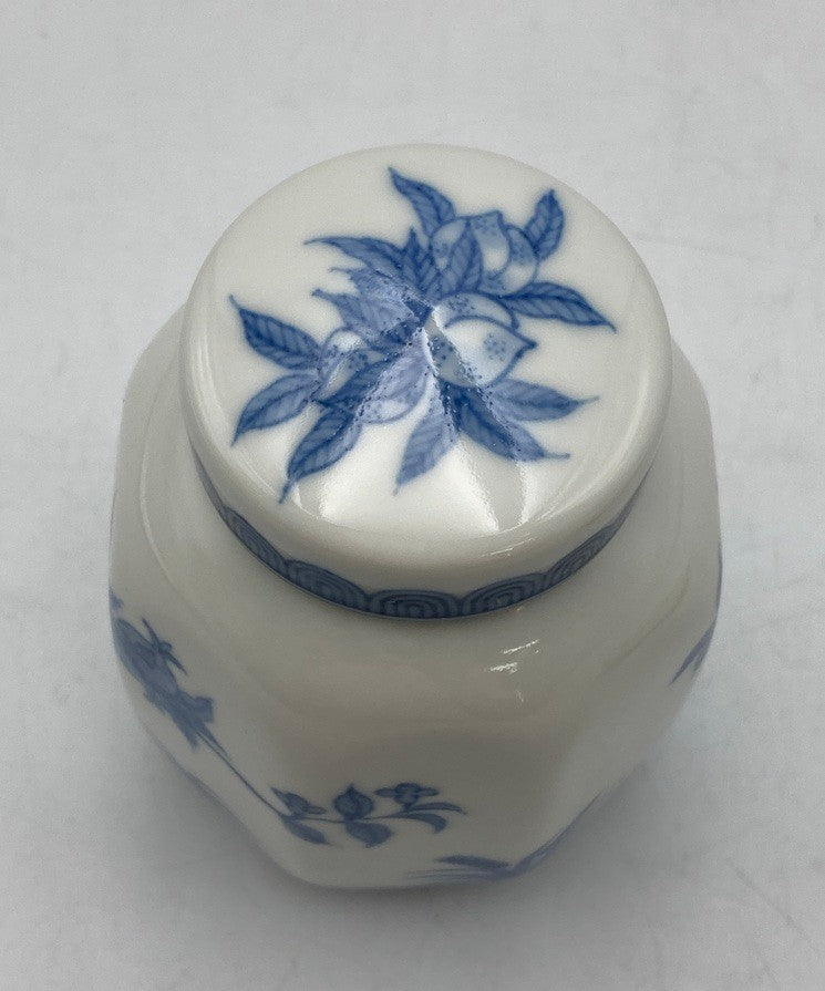 御室焼 和善造 北村和善  紫交趾三仙果 茶心壷 中古 D4