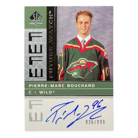UPPER DECK NHLカード SP AUTHENTIC PIERRE-MARC BOUCHARD MINNESOTA WILD /999 #198 中古 IT2