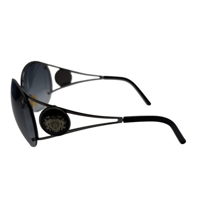 GIVENCHY ジバンシィ サングラス SGV 336G ジバンシー メンズ レディース 廃盤 希少 オーバル 中古 W1
