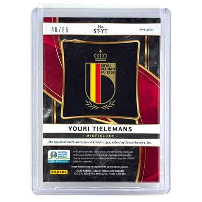 PANINI サッカーカード SELECT UEFA EURO PRIZM YOURI TIELEMANS BELGIUM /65 #ST-YT 中古 IT1