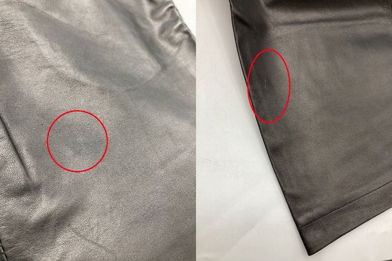 GRIFONI グリフォー二 シップス 牛革 レザーパンツ サイズ46 中古 D4