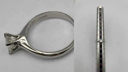 Pt900 1Pダイヤ 0.427ct リング 10.5号 中古 D4