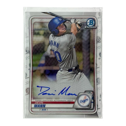TOPPS MLBカード BOWMAN CHROME DEVIN MANN LOS ANGELES DODGERS #CPA-DMA 中古 IT1