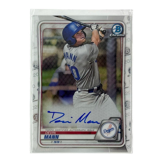 TOPPS MLBカード BOWMAN CHROME DEVIN MANN LOS ANGELES DODGERS #CPA-DMA 中古 IT1