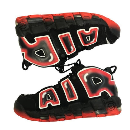 NIKE エア モア アップテンポ 96 スニーカー メンズ ミッドカット バスケット AIR MORE UPTEMPO ブラック/レッド 28.5㎝ CJ6129-001 中古 T1