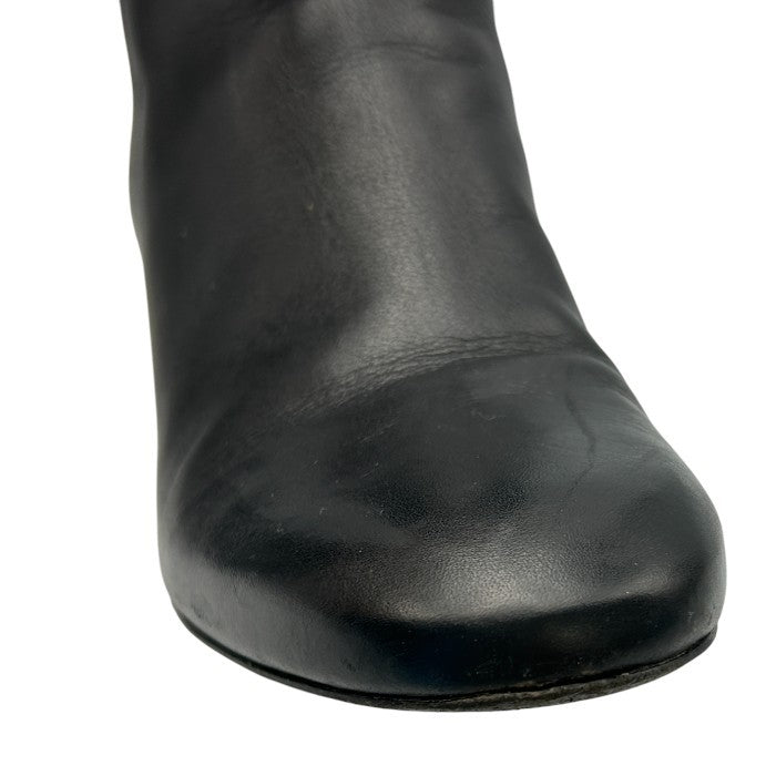 TORY BURCH トリーバーチ レザー ロングブーツ 6 1/2 (約23.5cm) ブランド レディース シューズ 靴 秋 冬 かわいい 中古 W４