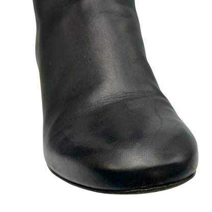 TORY BURCH トリーバーチ レザー ロングブーツ 6 1/2 (約23.5cm) ブランド レディース シューズ 靴 秋 冬 かわいい 中古 W４