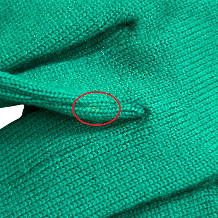 Christian Dior クリスチャン ディオール ウール100％ 羊革 手袋 グリーン ブランド 冬 ファッション レディース 中古 W４