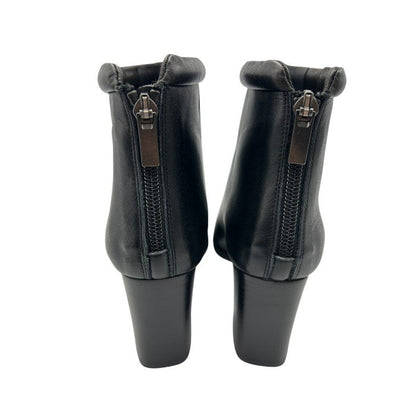 POOL SIDE プールサイド レザー ショートブーツ AR17190AL 22.5cm 靴 シューズ レディース ヒール 中古 W４