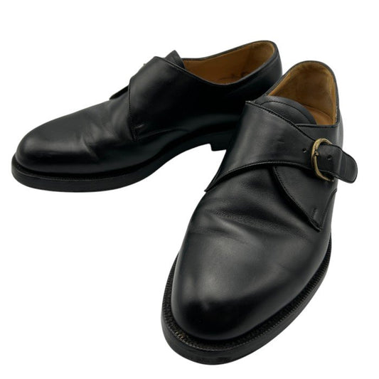 BALLY バリー シングルモンク レザー シューズ 約25.5cm 本革 靴 メンズ ビジネス 中古 W４