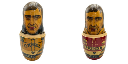 アイルトン・セナ マトリョーシカ 置物 インテリア レーシングドライバー F1 グッズ 中古 W４