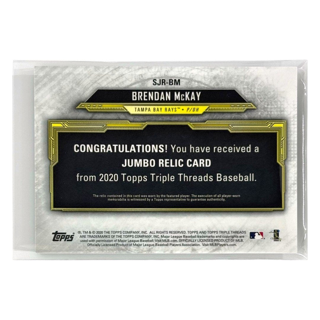 TOPPS MLBカード TRIPLE THREADS BRENDAN McKAY TAMPA BAY RAYS /18 #SJR-BM 中古 IT1