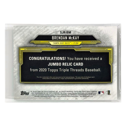 TOPPS MLBカード TRIPLE THREADS BRENDAN McKAY TAMPA BAY RAYS /18 #SJR-BM 中古 IT1